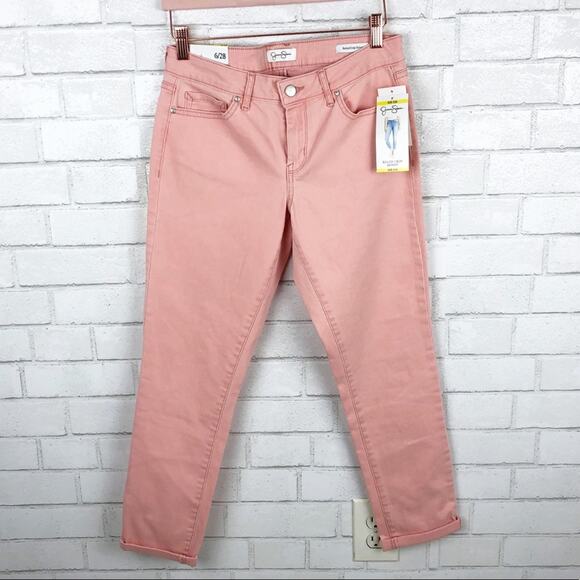 Jessica Simpson NWT Rolled Crop Skinny Rosette Jeans Size 6/28 - Picture 2 of 8